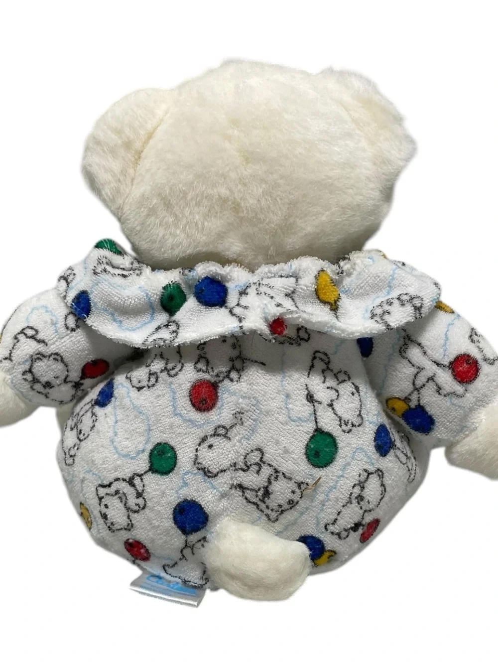 Carter's Prestige Terry Cloth Teddy Bear Balloons Rattle Plush Stuffed Animal